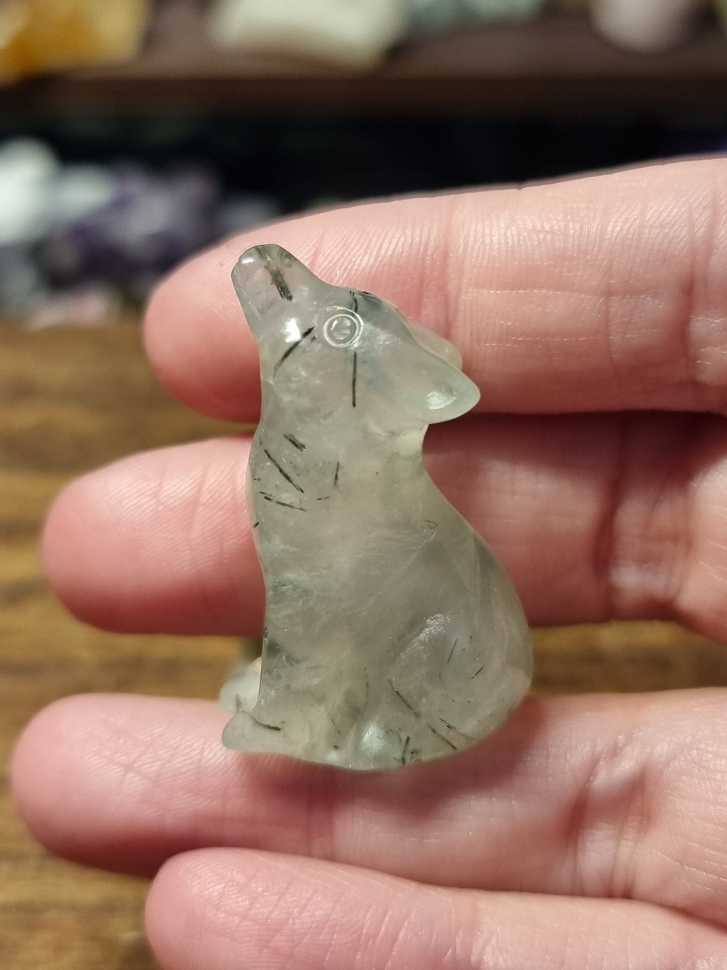 Wolf carvings
