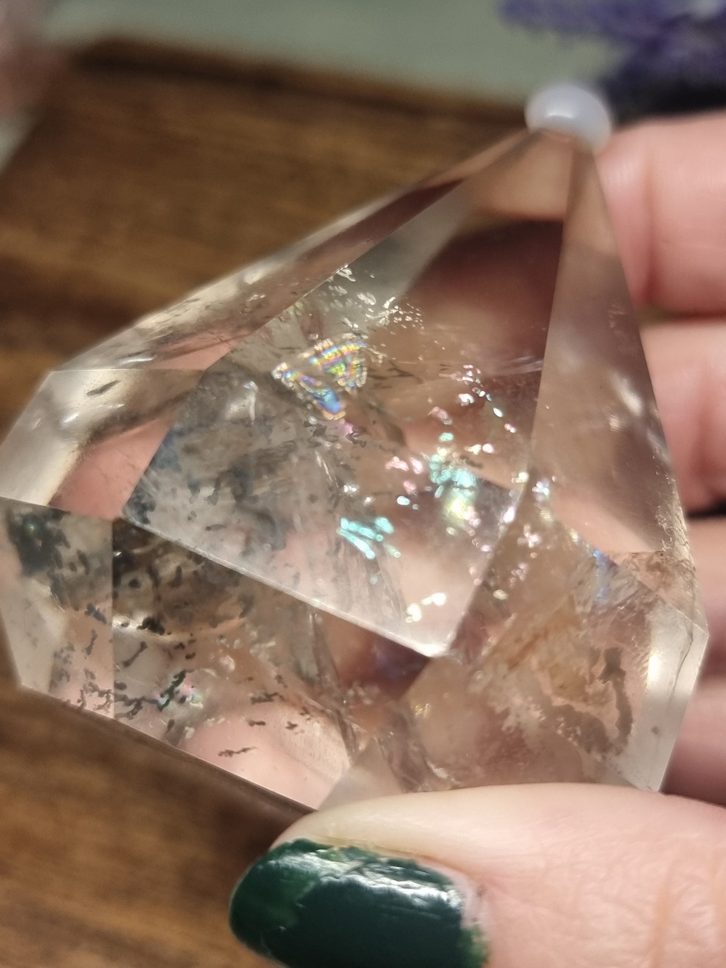Clear quartz diamond