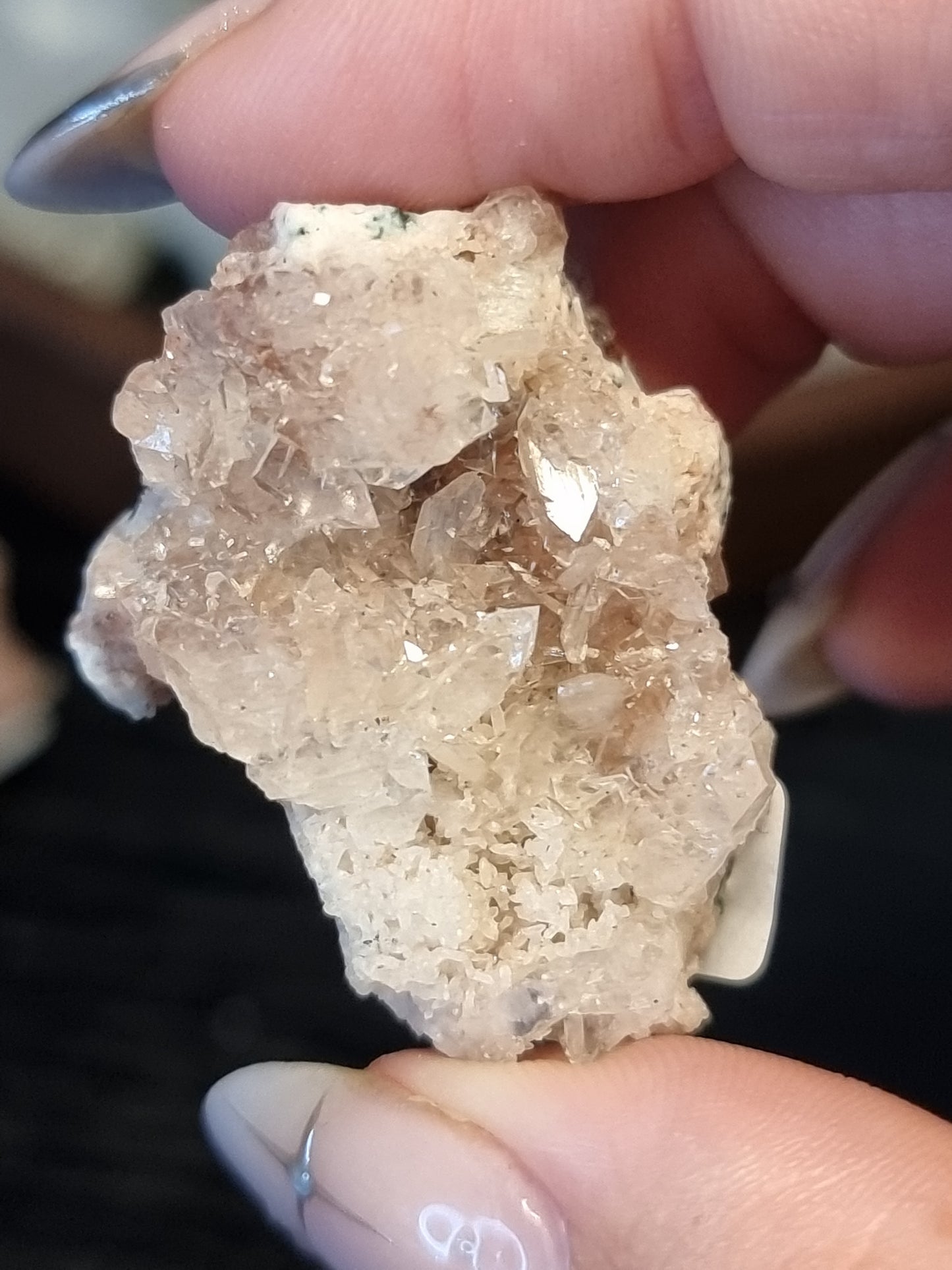 Rare apophyllite with red chalcedony specimens