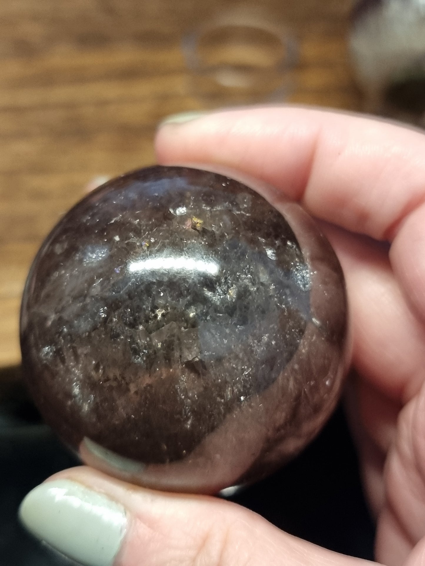 Fluorite with mica & pyrite spheres