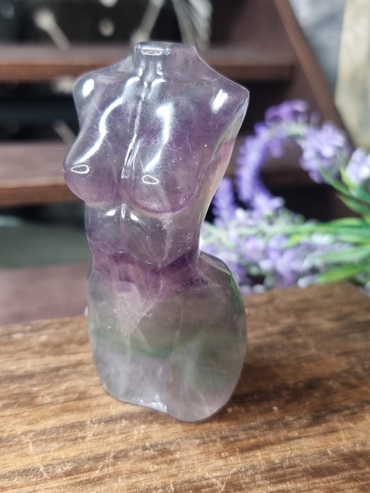 Fluorite body carving