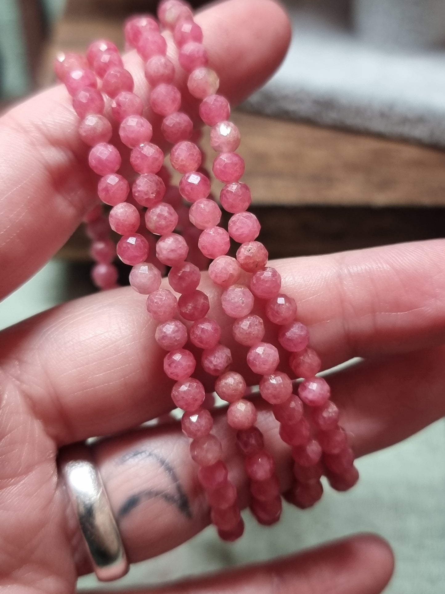 4mm faceted bracelets - high grade
