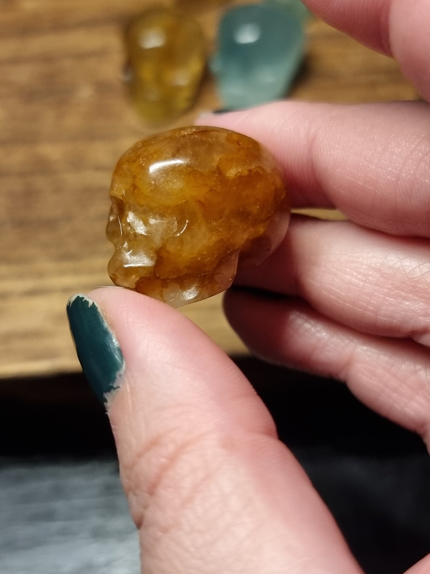 Mini skull carvings