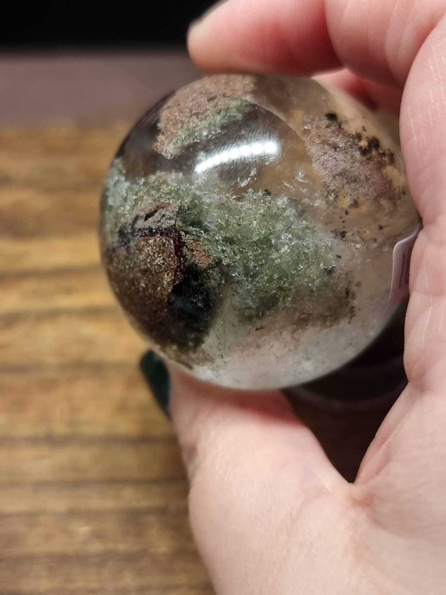 Garden quartz sphere D