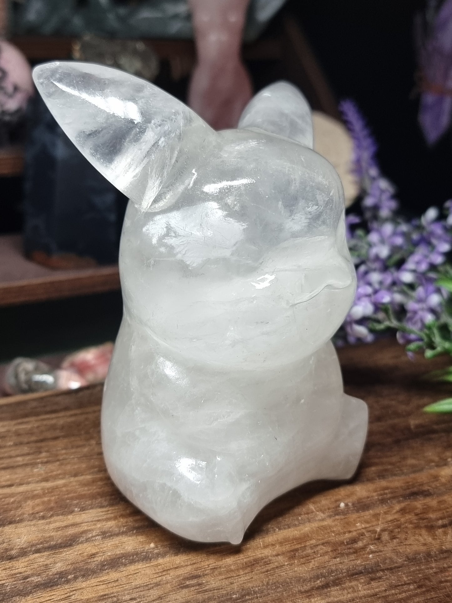 Clear quartz pikachu
