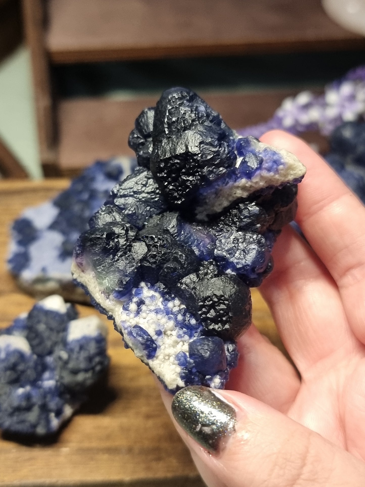 Blueberry fluorite