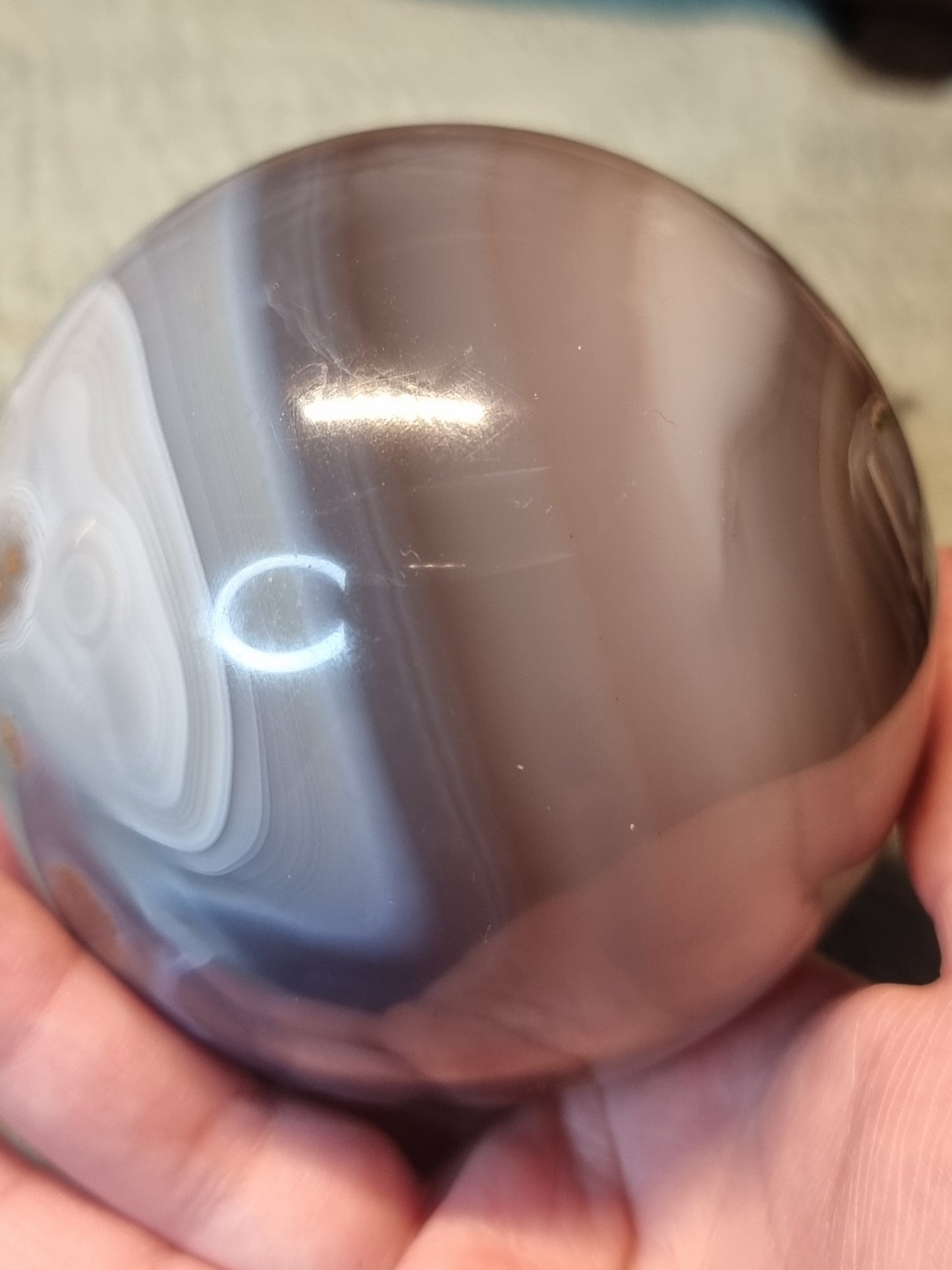 Jelly agate large sphere