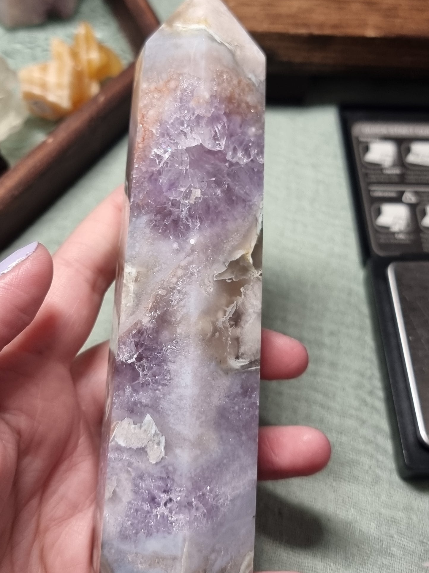 Pink amethyst towers