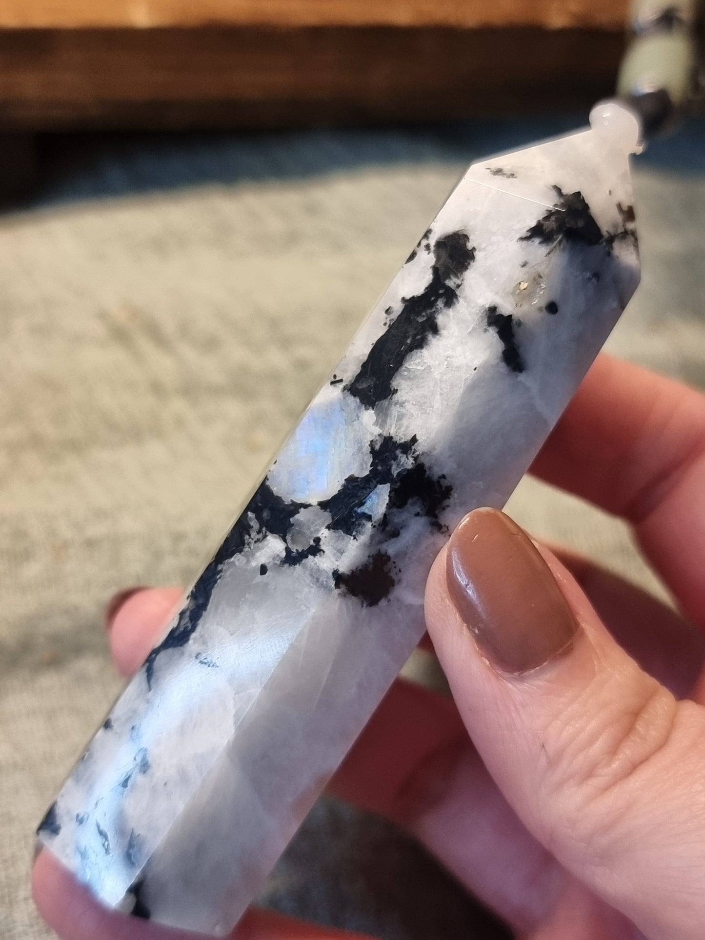 White labradorite towers