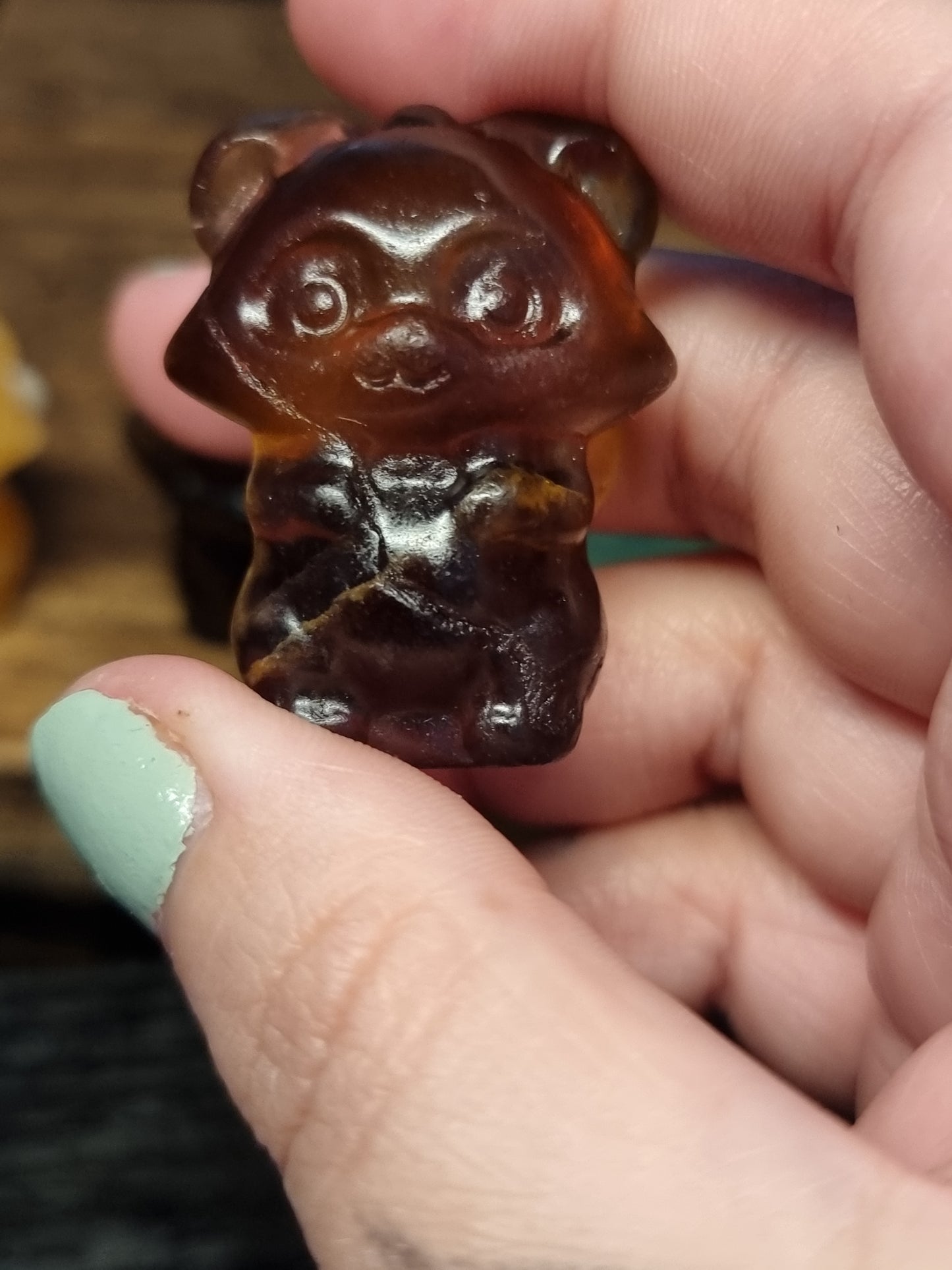 Raccoon carvings