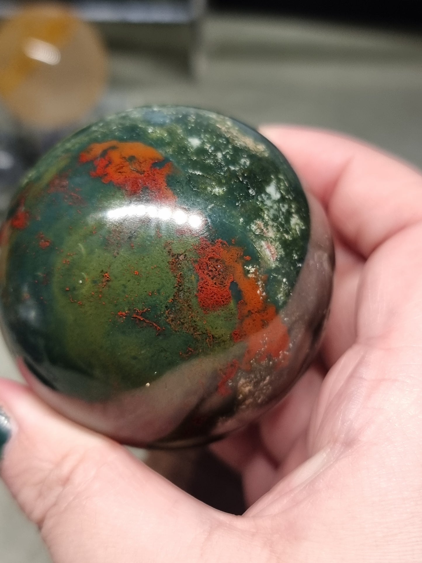 Indian bloodstone spheres