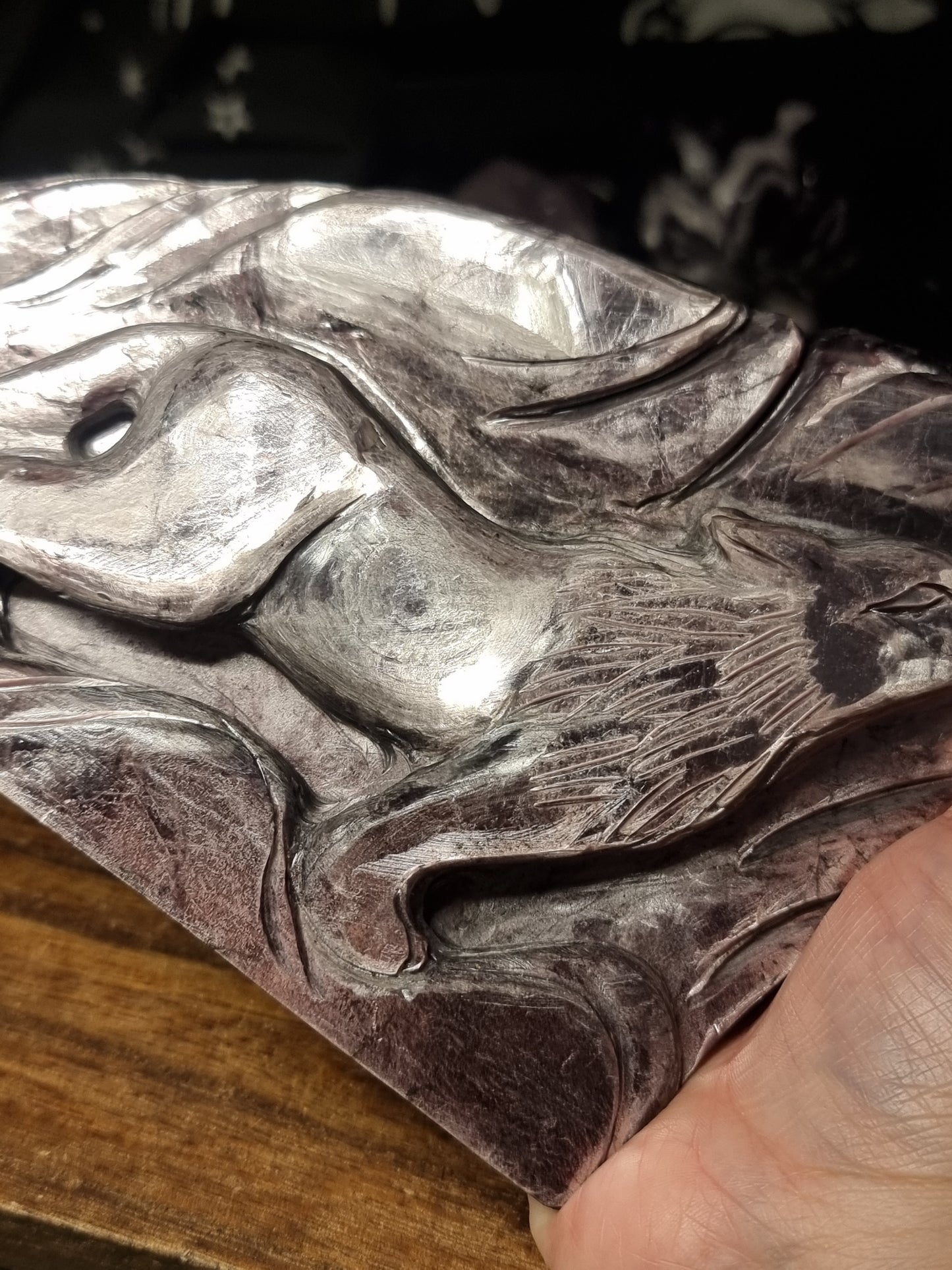 Purple mica wolf