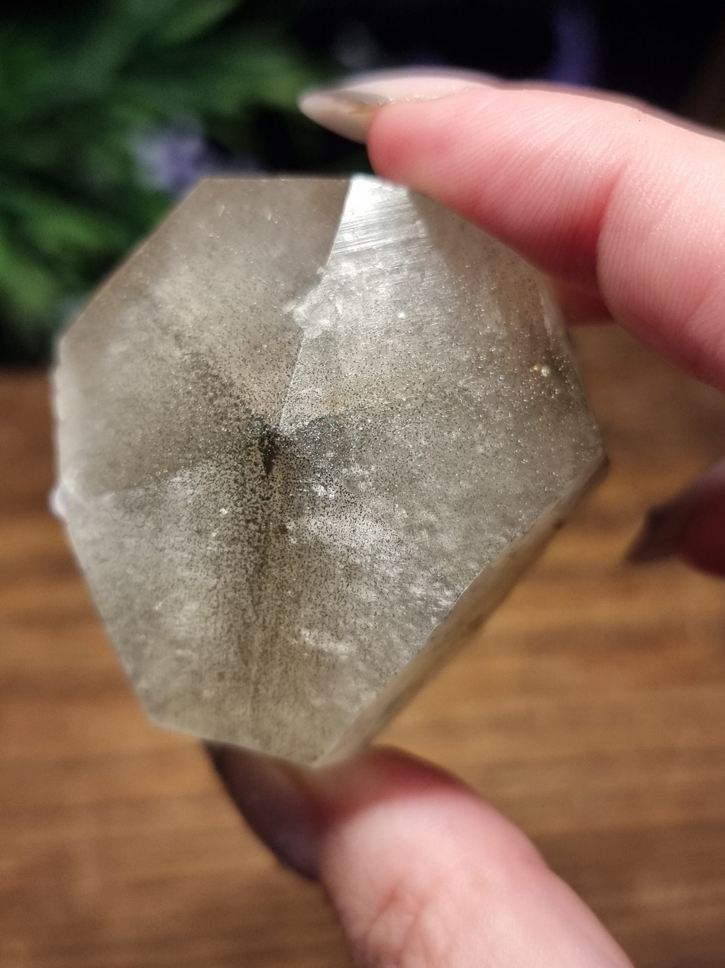 Benz calcite with microline pyrite inclusions