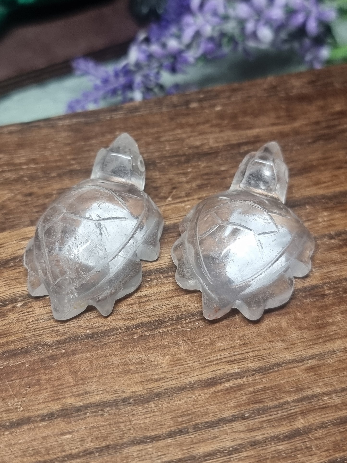 Clear quartz turtle
