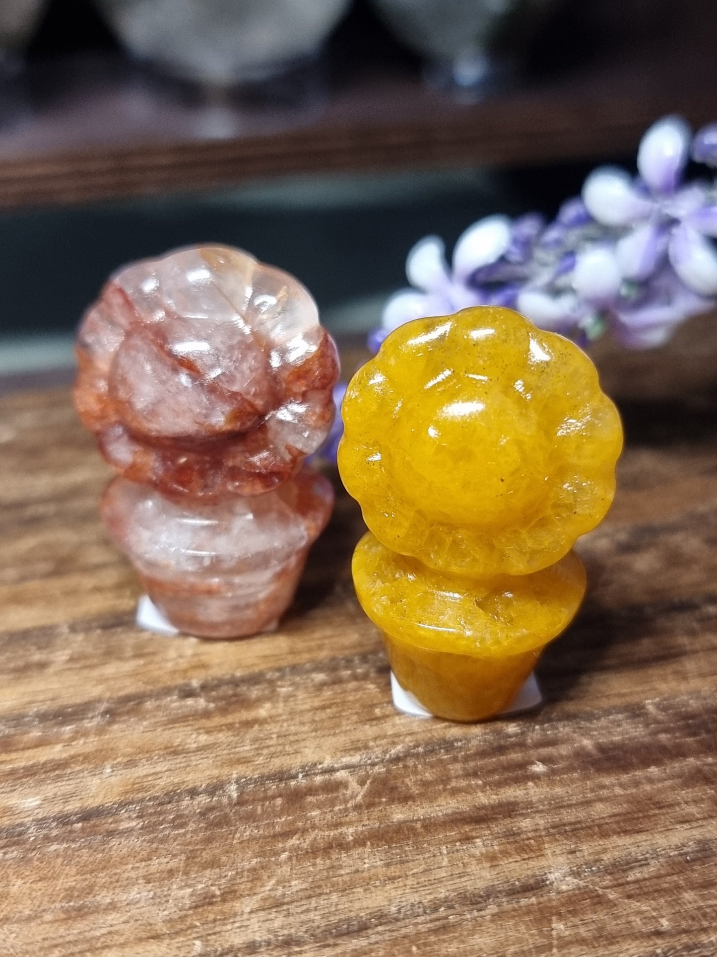 Flower carvings