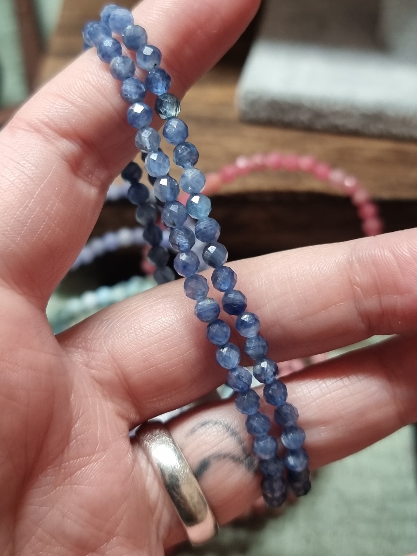 4mm faceted bracelets - high grade