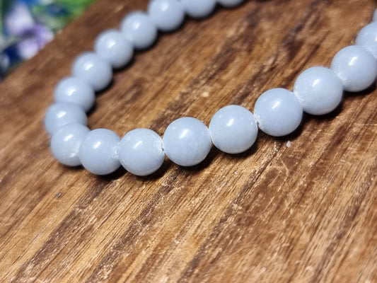 8mm angelite bracelet