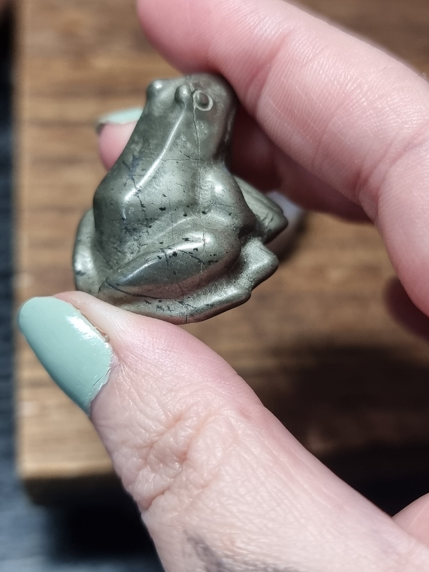 Frog carvings