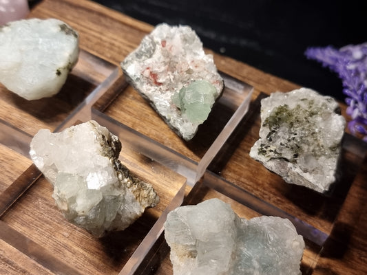 Prehnite specimens