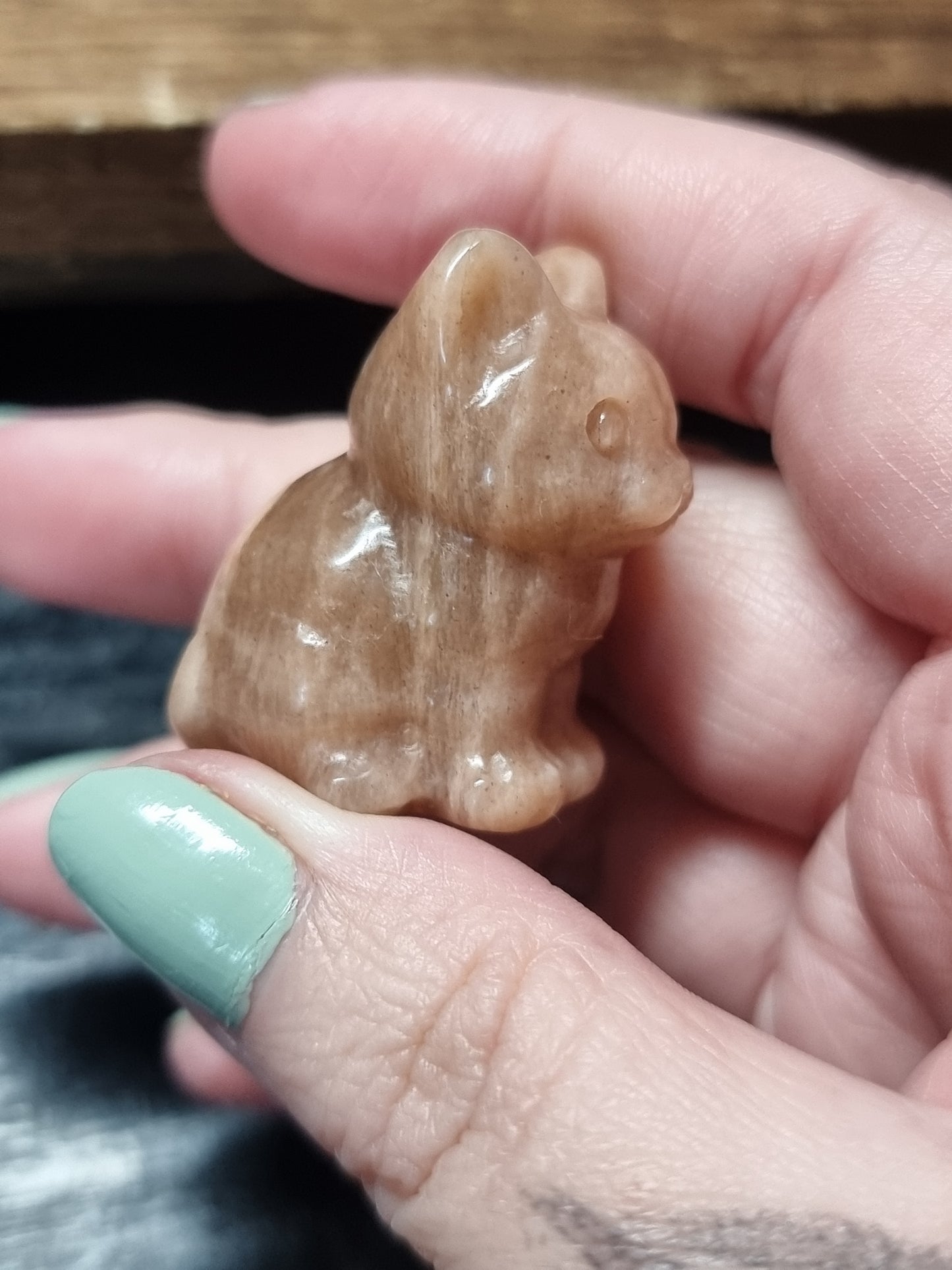 Sitting cat carvings