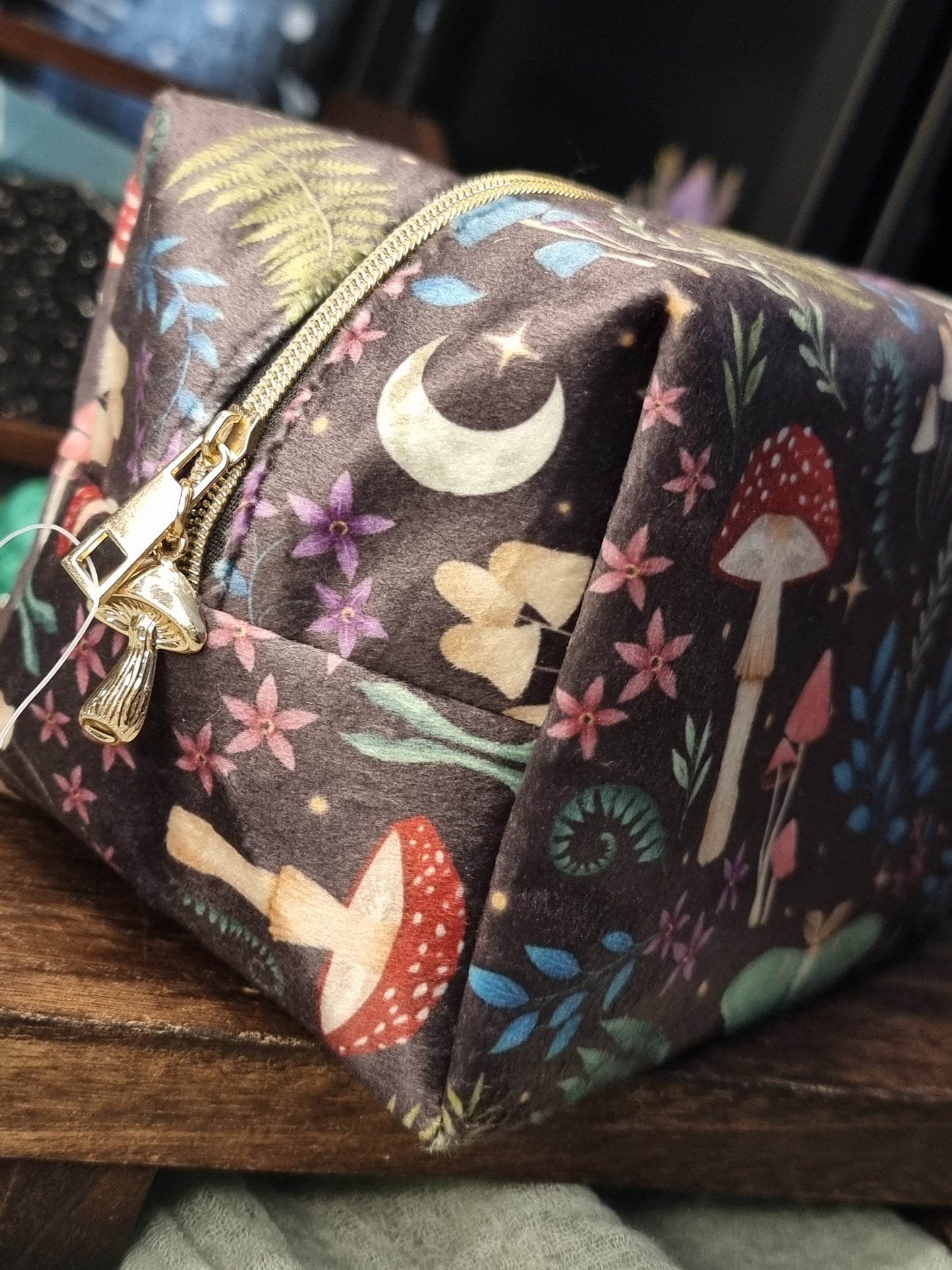 Dark forest make up bag