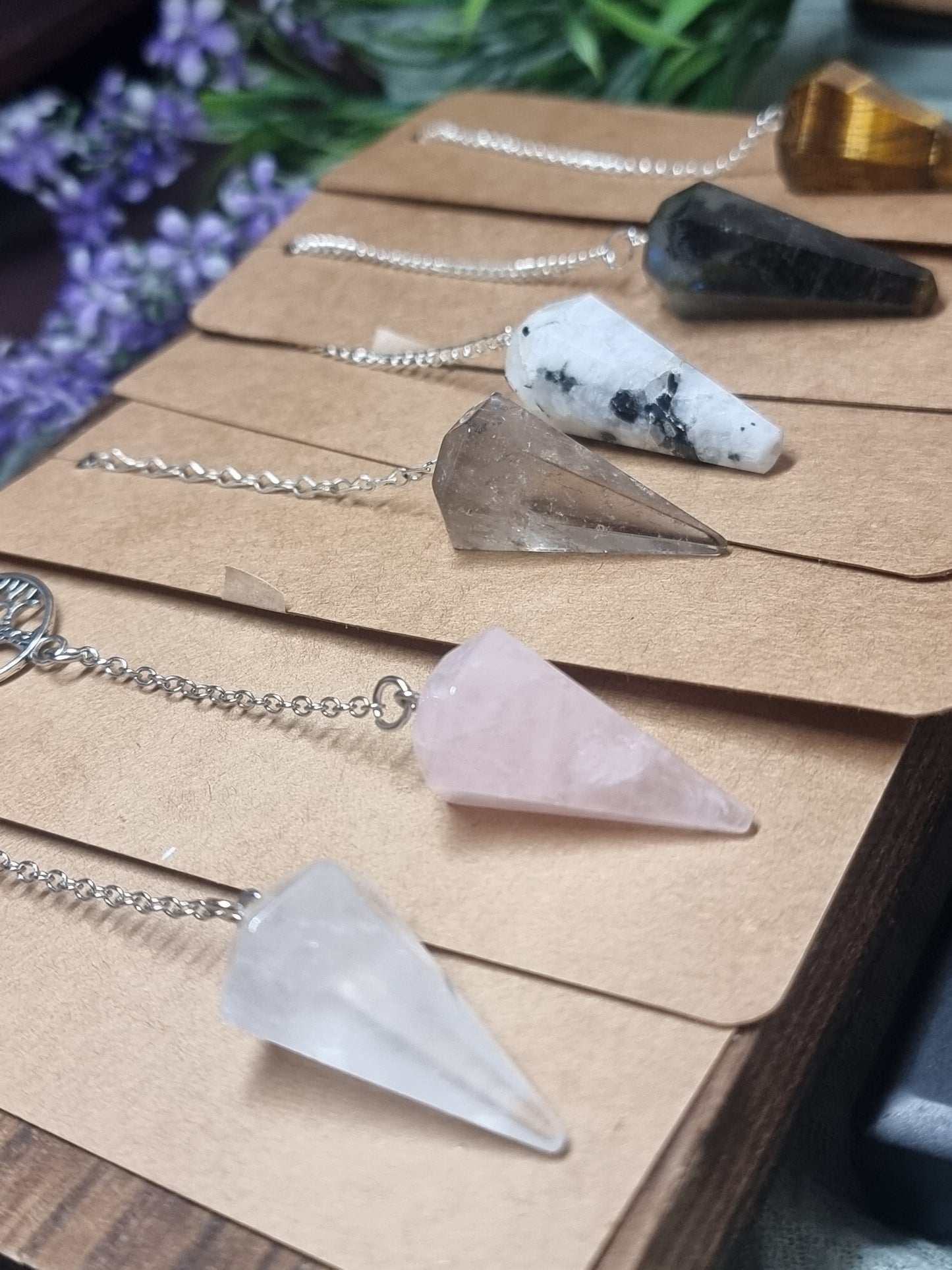 Crystal pendulums